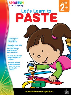 cover image of Let's Learn to Paste, Grades Toddler - PK